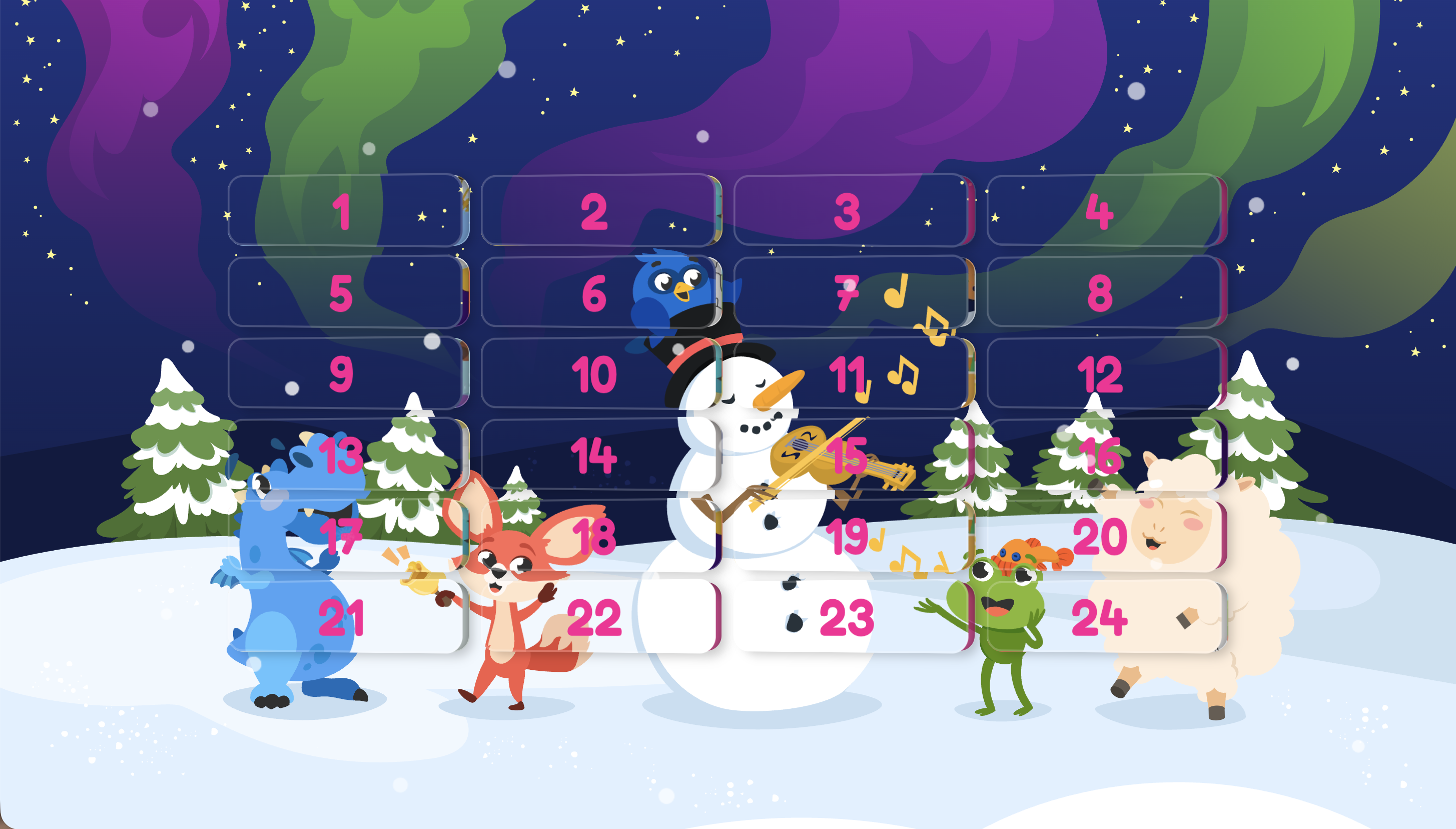 Screenshot of Sofatutor advent calendar